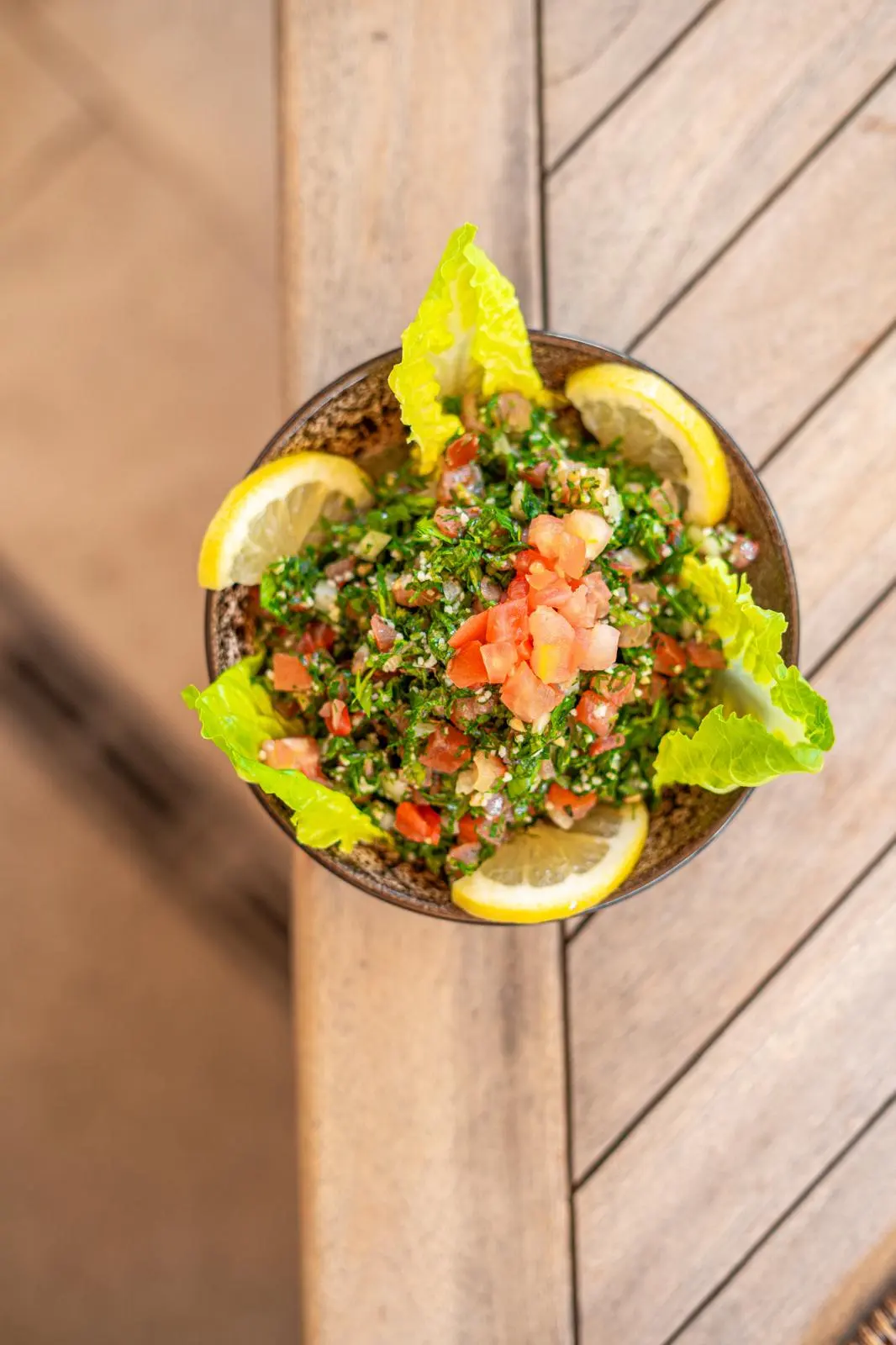Taboulé frais au persil et tomates